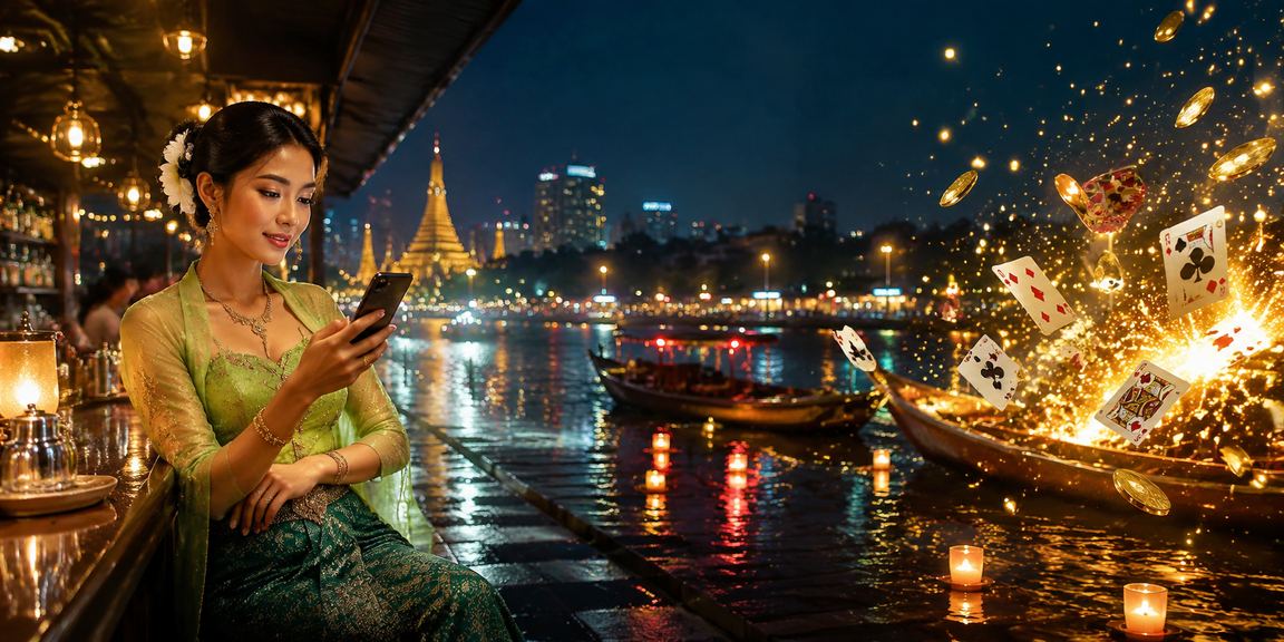 ရန်ကုန် မြို့လယ် ကျော်အာကာသ၌ တိုက်ရိုက်ကာစီနိုကစားနေသူများ